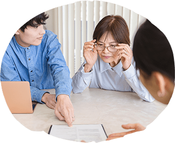 ご家族様や本人と面談